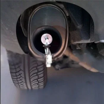 Bilbil zhurme për marmitë me efekt turbo, i ndërtuar prej alumini dhe i përshtatshëm për makina me dalje marmite të drejtë