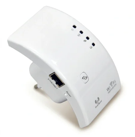 Përforcues valësh Wi-Fi 300Mbps për zgjerimin e mbulimit wireless në shtëpi ose zyrë, me mbështetje për rrjetet 2.4GHz dhe standardet IEEE 802.11n, 802.11g dhe 802.11b