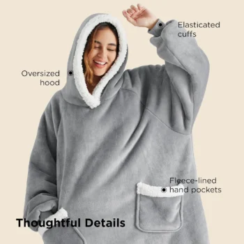 Batanije hoodie me masë standarde e përshtatshme për përdorues të moshave të ndryshme