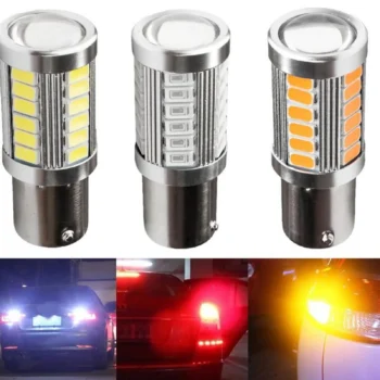 Llambë frenash LED me 2 pole dhe 5 rreshta për ndriçim të dukshëm në pjesën e pasme të automjetit