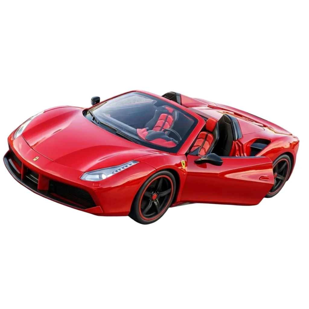 Makinë Ferrari me telekomandë për fëmijë me dizajn sportiv dhe përdorim të thjeshtë
