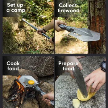 Lopatë survival për përdorim në kamping, udhëtime, emergjenca dhe aktivitete praktike në natyrë