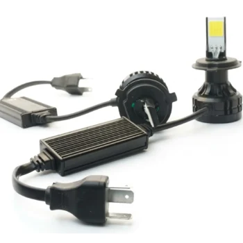 Set llambash LED H4 për makinë me fuqi 66W dhe ndriçim 6000 Lumen në ngjyrë 4300K