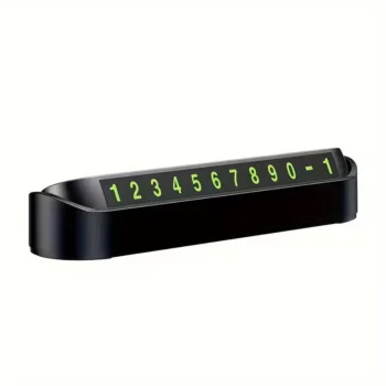 Mini stativ për numër telefoni që vendoset në kroskotin e makinës, me numra të dallueshëm dhe mundësi fshehjeje kur nuk nevojiten