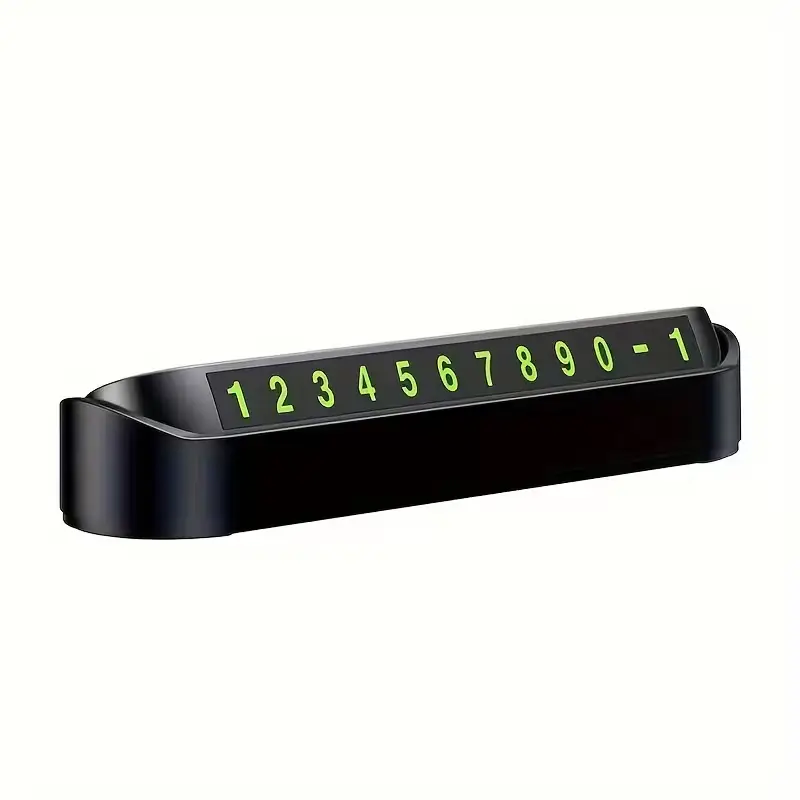 Mini stativ për numër telefoni që vendoset në kroskotin e makinës, me numra të dallueshëm dhe mundësi fshehjeje kur nuk nevojiten