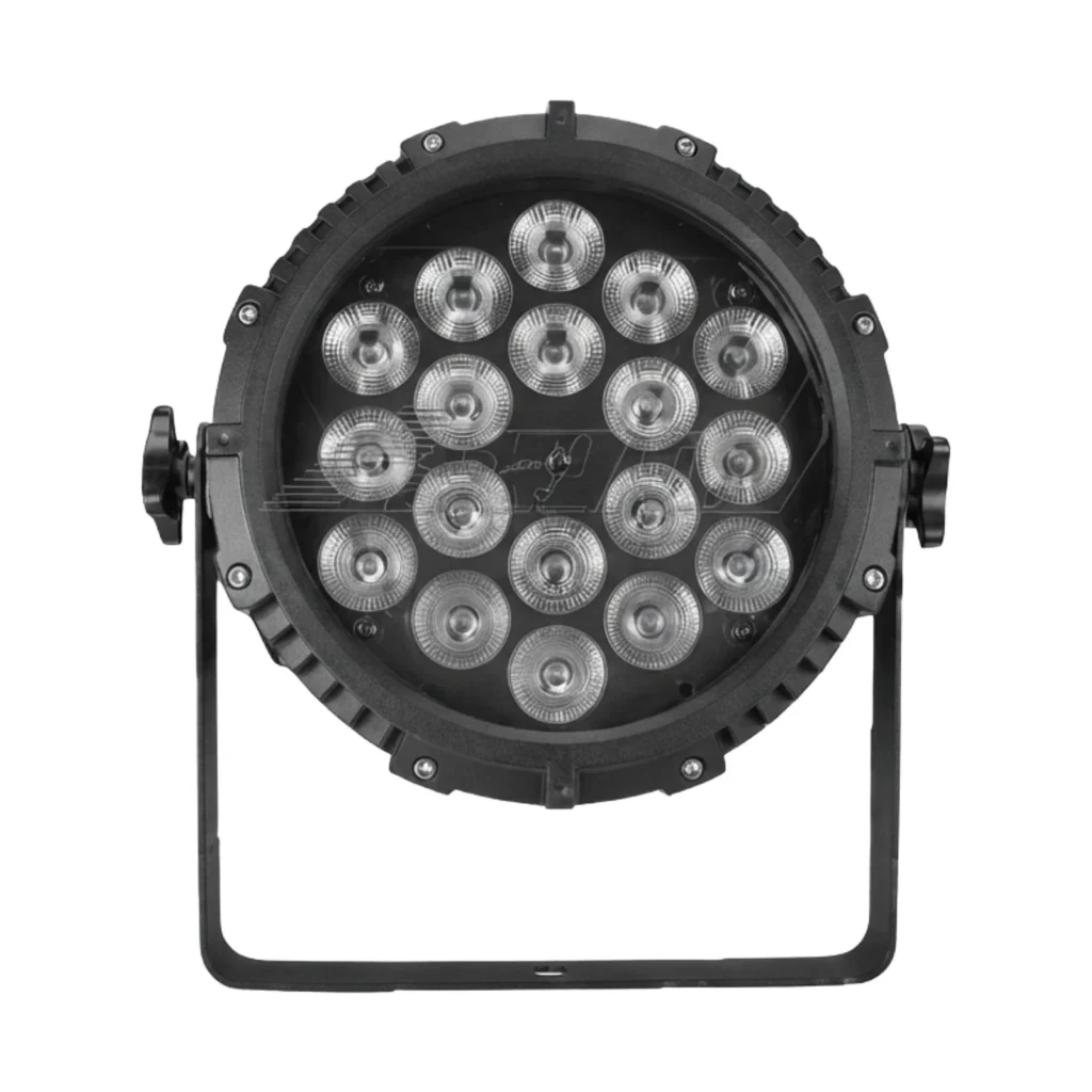 PAR LED 18x18W 4IN1 me 24 LED për ndriçim profesional të skenave dhe eventeve