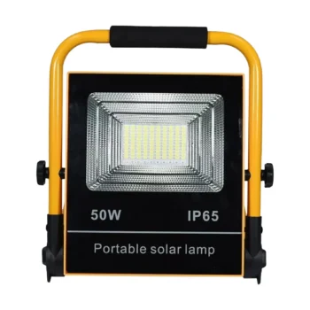 Prozhektor LED multifunksional 50W me bateri të rikarikueshme dhe panel diellor