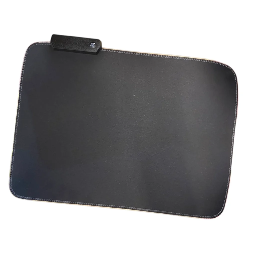 Tapet për maus 25x35 cm me ndriçim RGB, sipërfaqe microfiber dhe bazë gome kundër rrëshqitjes