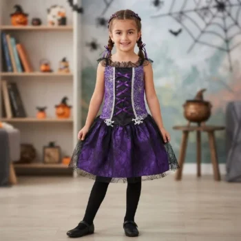 Kostum princeshe për fëmijë deri në 10 vjeç për Halloween dhe aktivitete festive