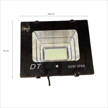 Prozhektor LED solar 50W me lidhje 4pin+ për furnizim me energji nga paneli diellor