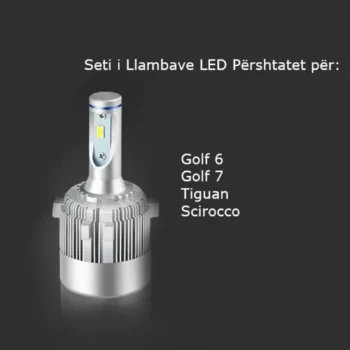 Set llambash LED H7 për Volkswagen Golf 6, Golf 7 dhe Touran me fuqi 55W