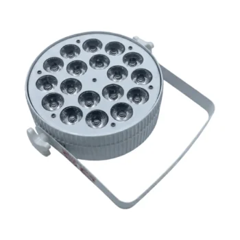 PAR LED Slim me 18 LED RGB për krijimin e efekteve të ndryshme të ndriçimit me ngjyra