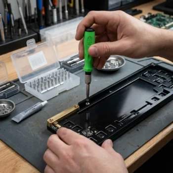 Dorezë ergonomike me gjatësi 10.5 cm dhe zgjatues magnetik për përdorim me kokat e setit 32 në 1.