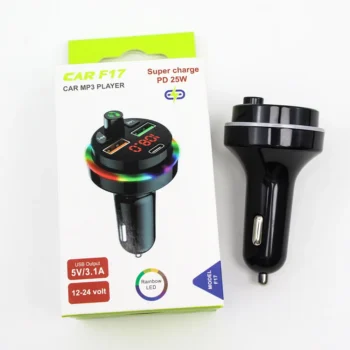 MP3 për makinë F17 me Bluetooth dhe transmetues FM 87.5-108MHz