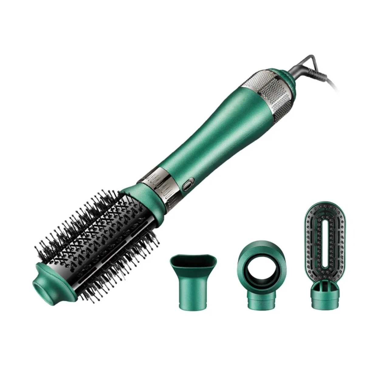 Set stilimi 4n1 për flokët V-493 me 4 koka të ndryshme për tharje, dhënie volum, krehje dhe drejtim të flokëve, i përshtatshëm për krijimin e stileve të ndryshme