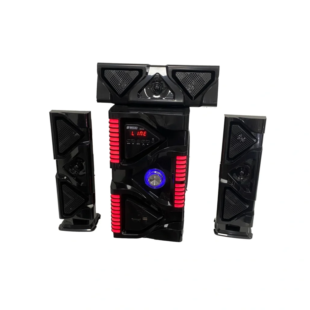 Soundbar ZEG-918 me Bluetooth, subwoofer dhe 3 bokse audio për tingull të fuqishëm dhe bass të thellë.