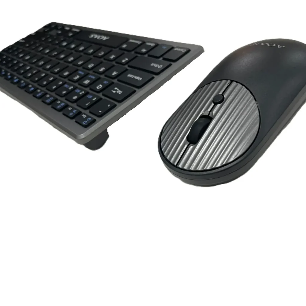 Set tastiere dhe maus Bluetooth A-1011 me lidhje Bluetooth dhe USB 2.4GHz.