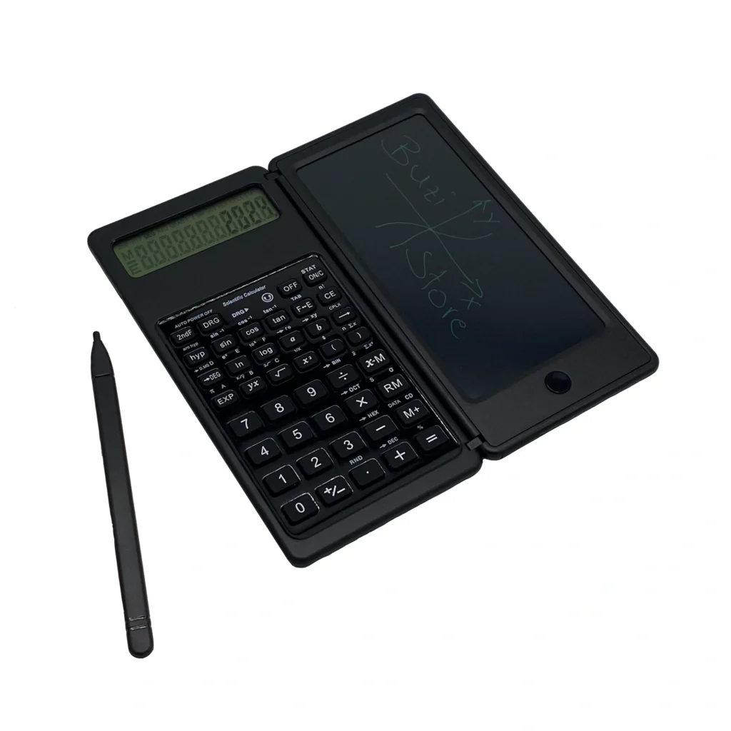 Makinë llogaritëse digjitale me ekran LCD 6 inç dhe tastierë numerike për shkollë dhe zyrë.