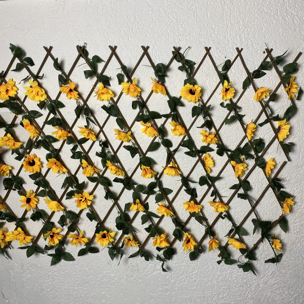 Gardh Dekorues me luledielli artificiale