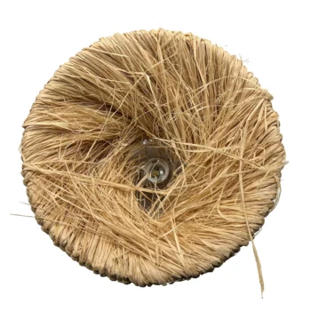Ndriçues tavanor prej bambuje me bazë E27, i përshtatshëm për llamba LED ose tradicionale dhe me fuqi të suportuar deri në 60W