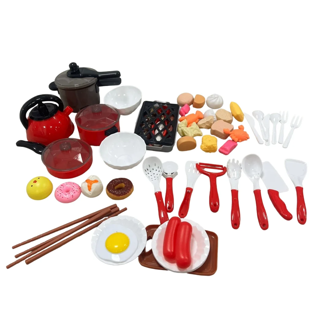 Set me Aksesore Kuzhine Plastike per te Gatuar 61PCS