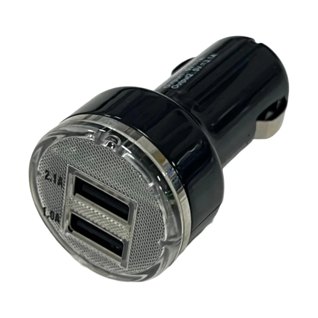 Karikues makine me dy porta USB për karikimin e telefonëve dhe pajisjeve elektronike gjatë udhëtimit