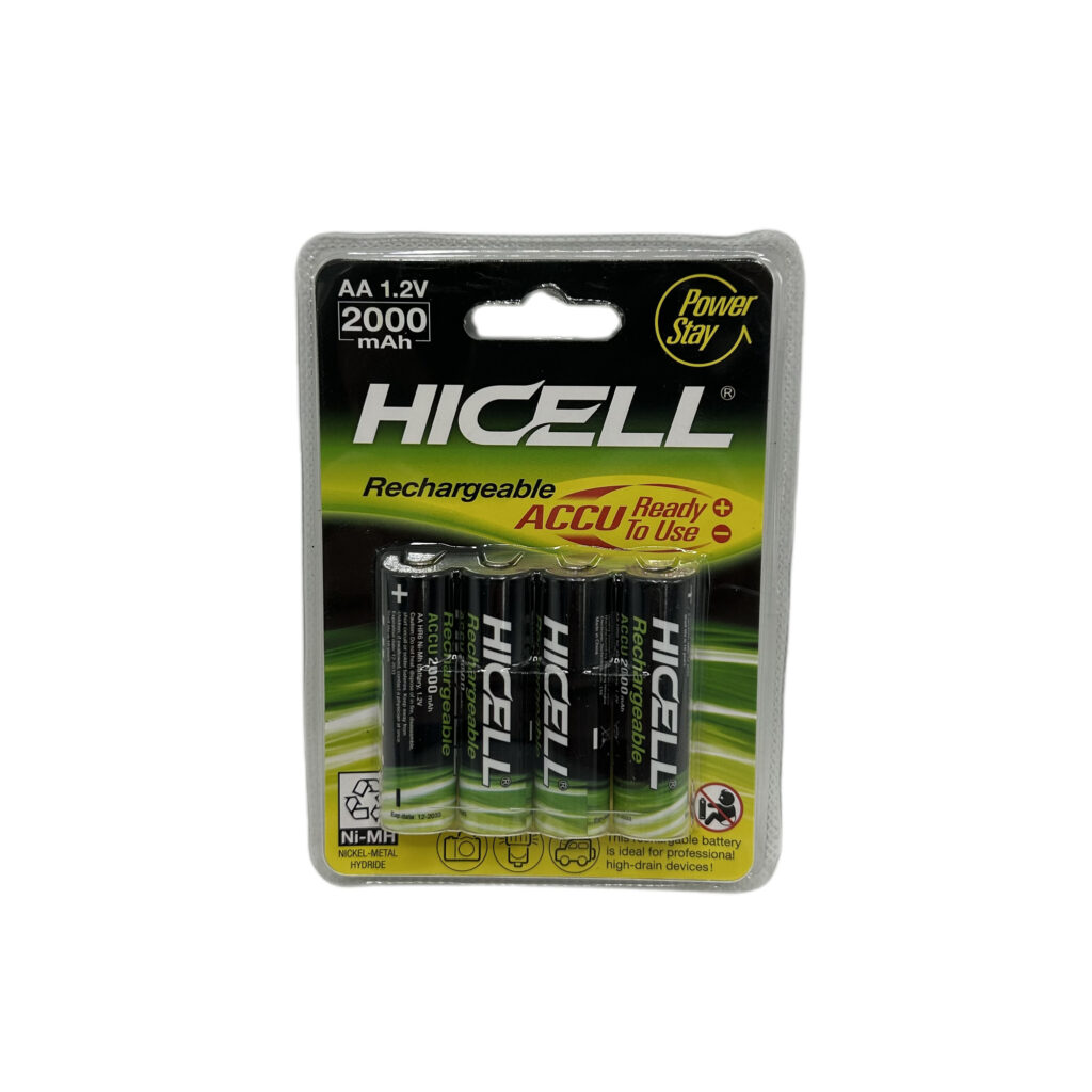 Bateri te Rikarikueshme 4pcs AA (1.2V - 2000mAh)