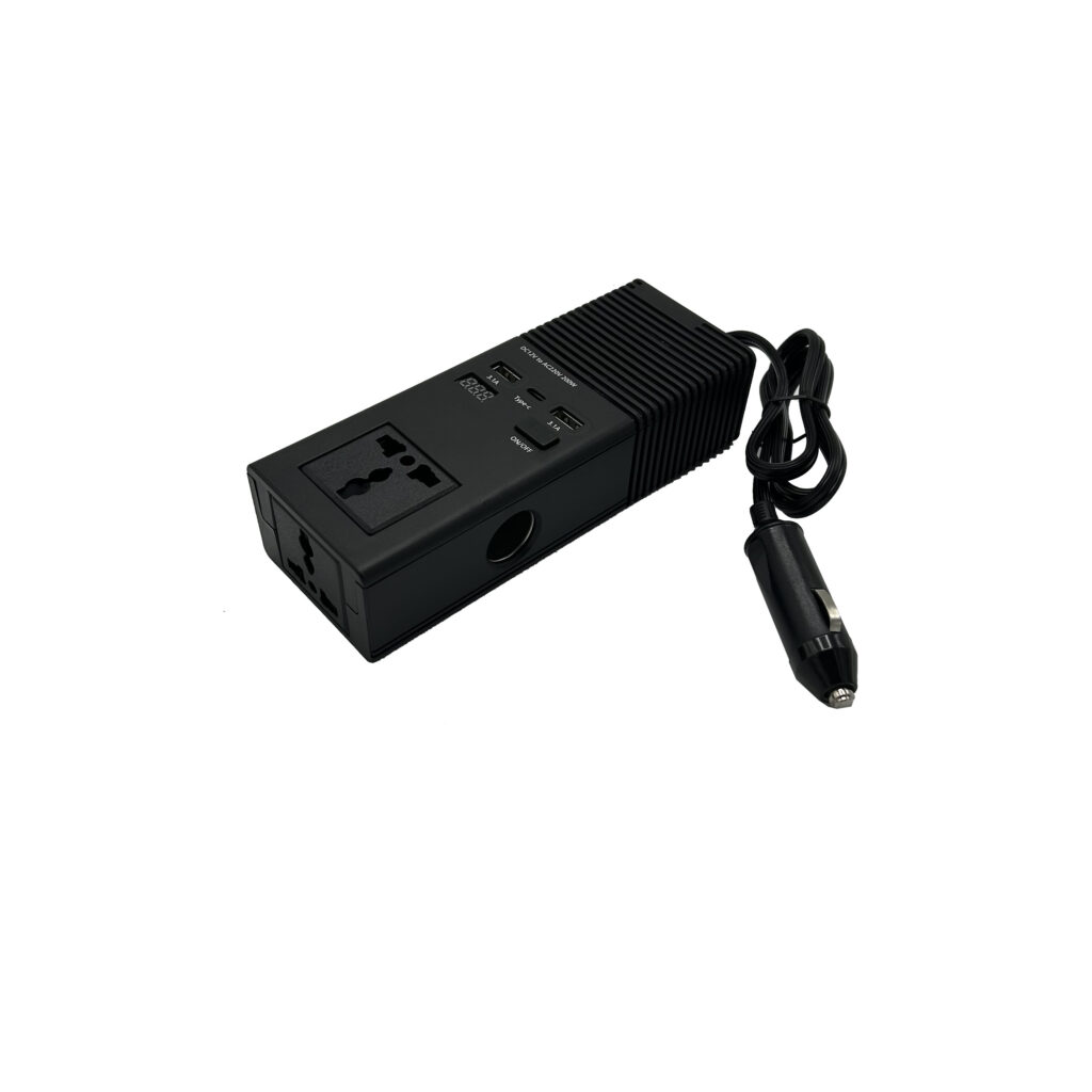 Konvertues Energjie DC ne AC (12V - 220V) - (200Watt) me 2 Porta AC (Universale)