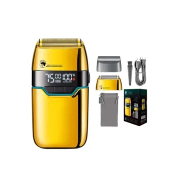 Makinë rroje profesionale V-350 me shpejtësi 6500, 7000 dhe 7500 RPM, dy fletë të pavarura dhe bateri të rikarikueshme 1200mAh