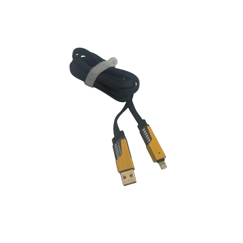 Fishë karikimi 4 në 1 me fuqi 65W për pajisje USB-A Type-C dhe Lightning