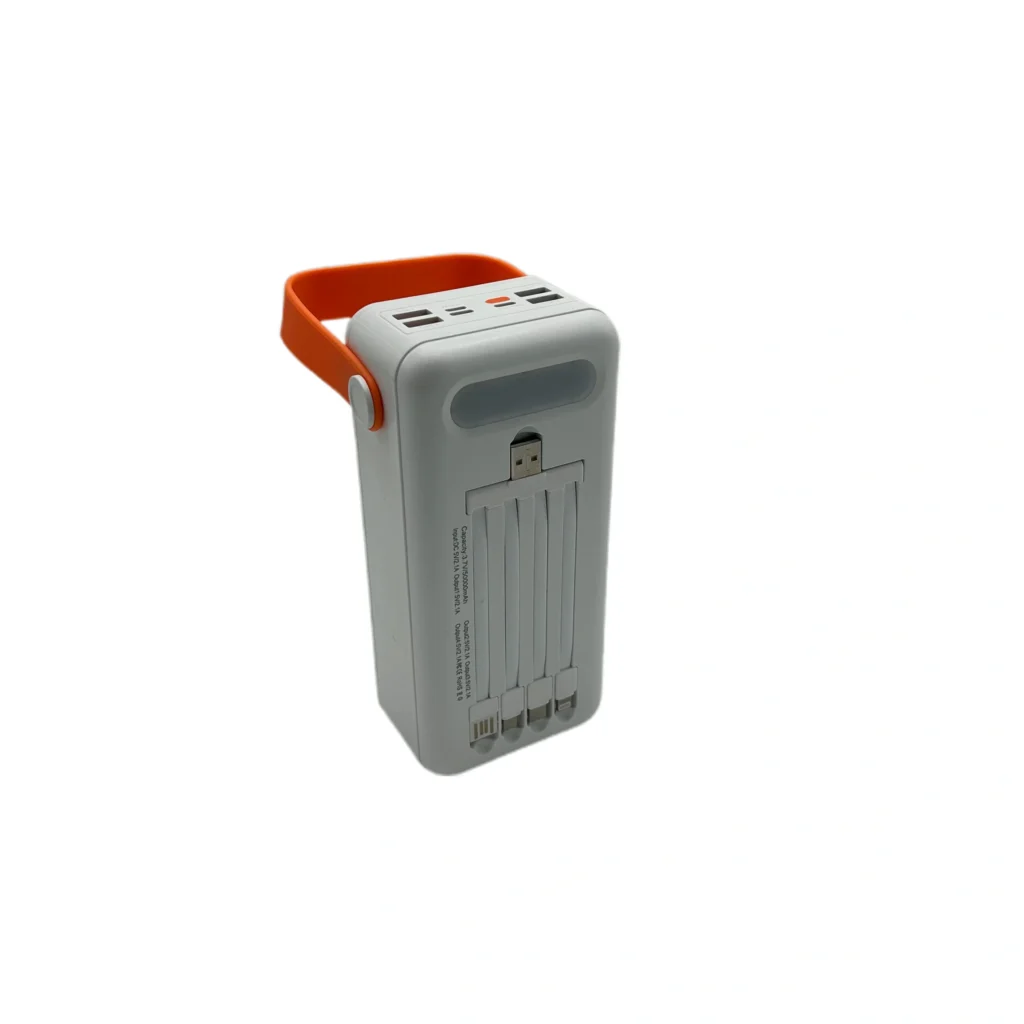 PowerBank kampingu 30000mAh me karikim diellor dhe drita LED të integruara