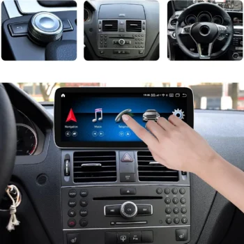 Navigator Android 10.25 inç për Mercedes-Benz W204, modelet 2007–2010, me ekran me prekje