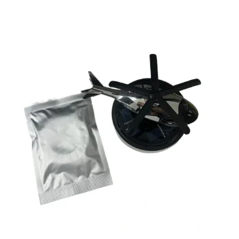 Aromatizues makine me dizajn helikopteri dhe panel diellor të integruar, i disponueshëm me bazë ovale ose rrethore