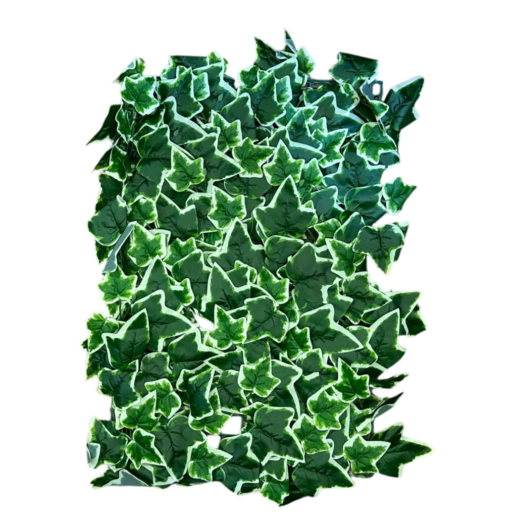 Gardh dekorues me gjethe artificiale 40x60cm per dekorim ambientesh te brendshme dhe te jashtme