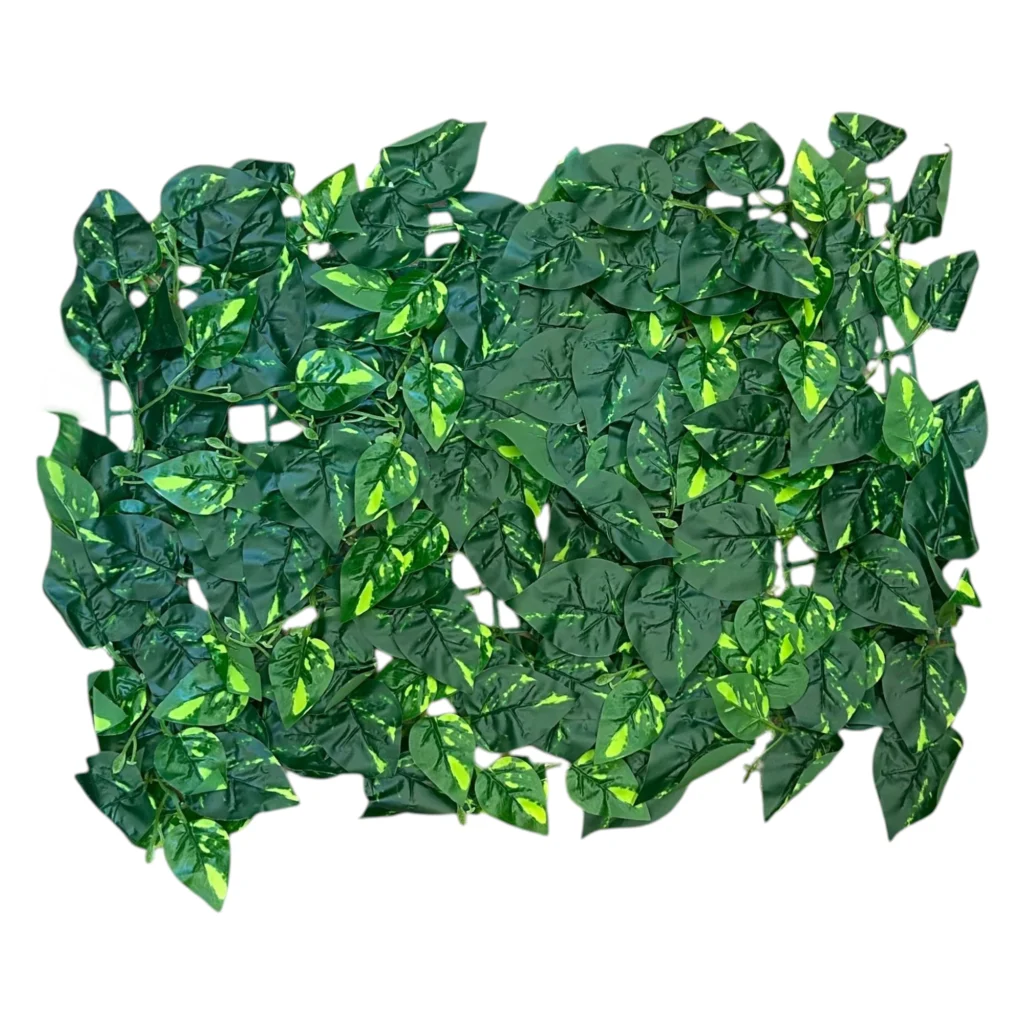 Gardh dekorues me gjethe Golden Pothos 60x40cm per dekorim ambientesh