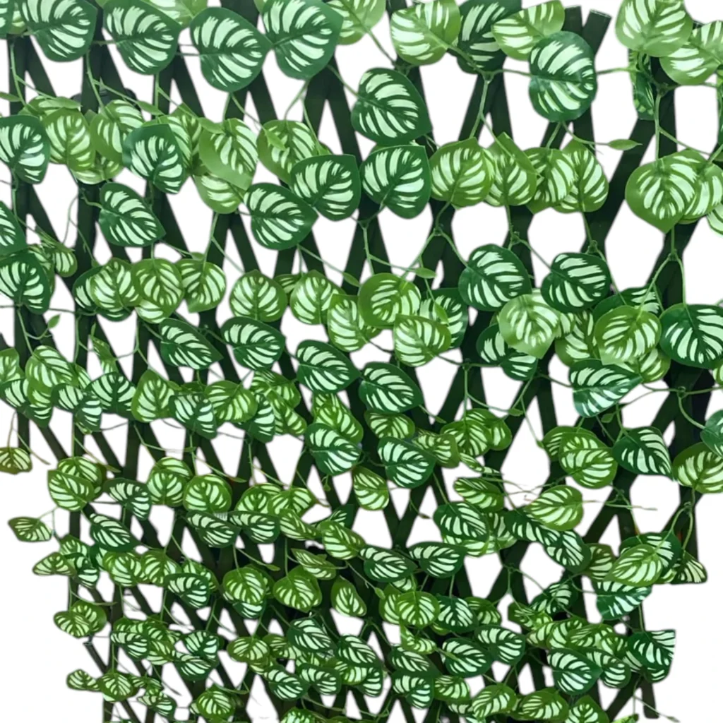 Gardh dekorues me gjethe artificiale Ivy 100x140cm në pamje ballore