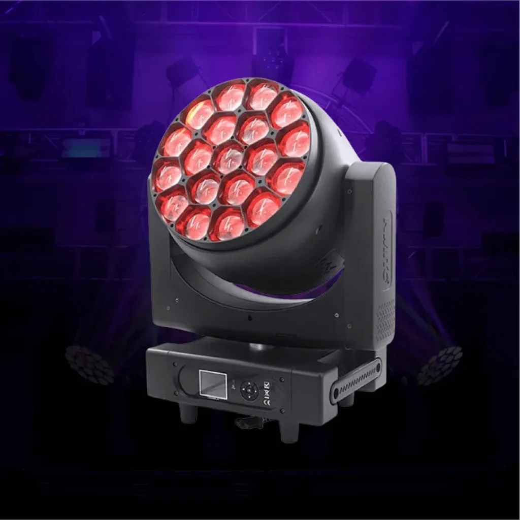 Ndricues skenik LED me 19 cipa RGB per skena