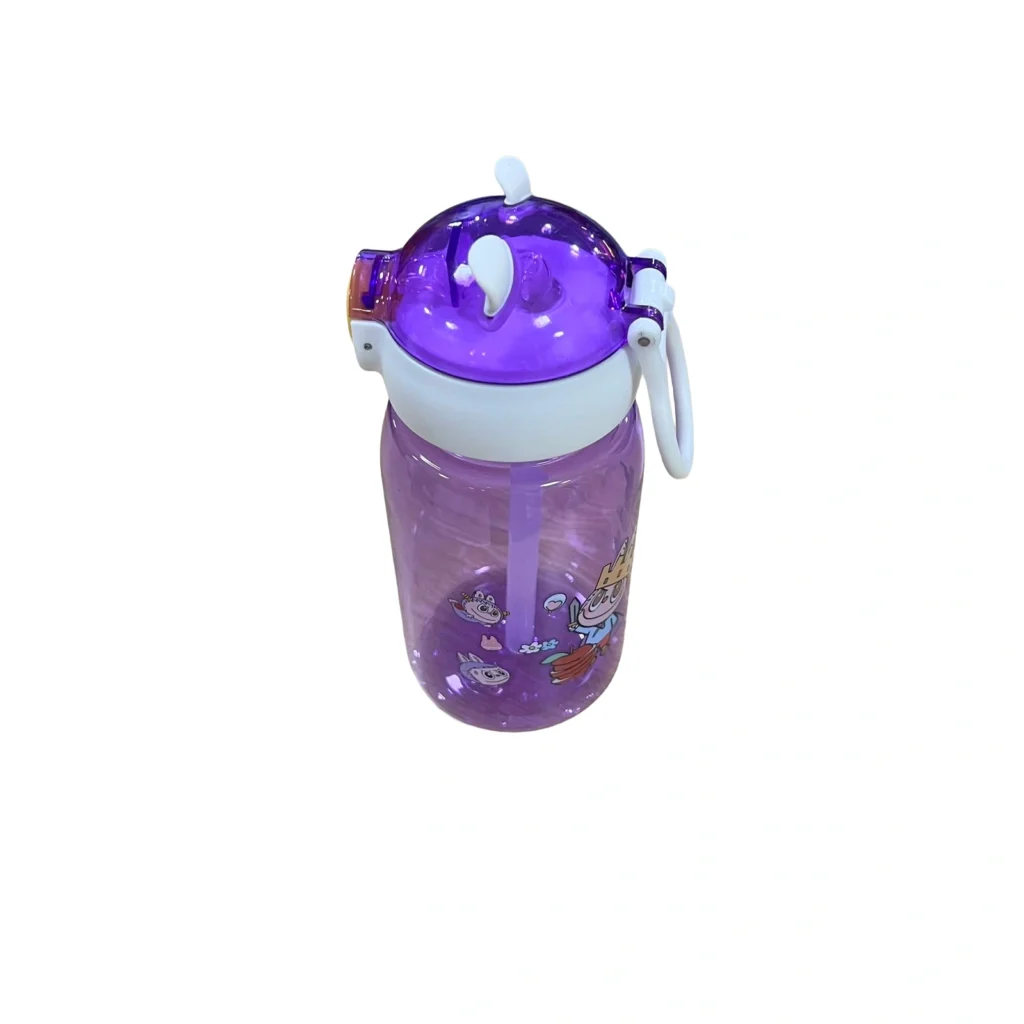 Shishe uji 550ml për fëmijë me dizajn ergonomik, lartësi 18 cm dhe diametër 7.5 cm, e përshtatshme për përdorim të përditshëm.