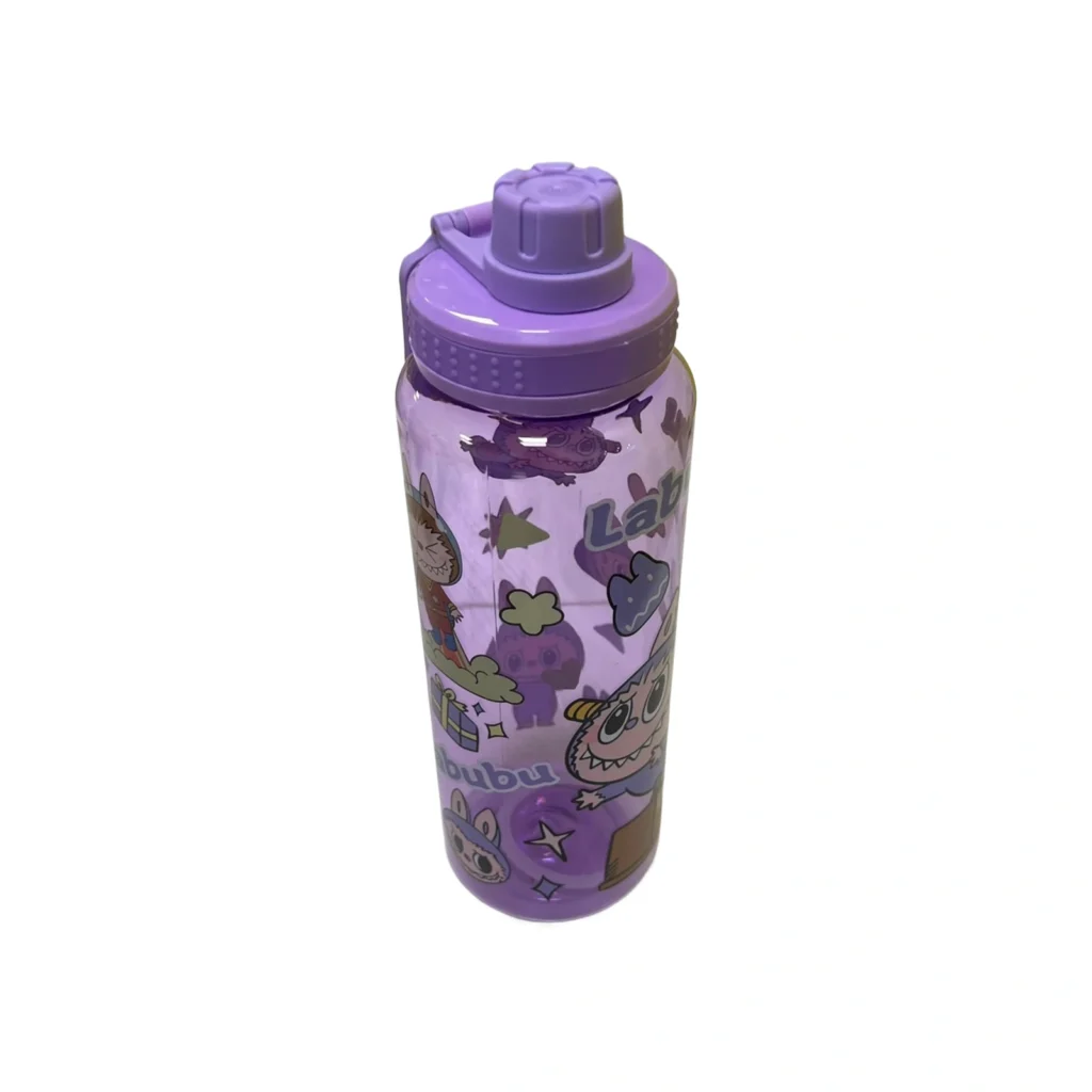 Shishe uji Labubu 750ml prej materiali rezistent ABS dhe PP, me dorezë anësore për transport të lehtë.