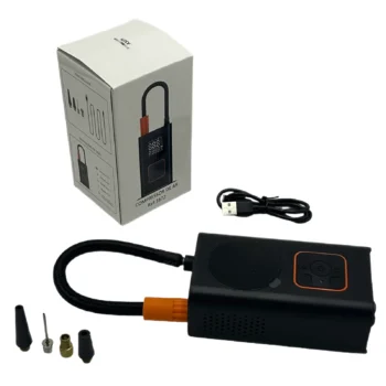 Mini-kompresor ajri 80W me bateri të rikarikueshme, ekran LCD dhe dizajn kompakt për përdorim personal.