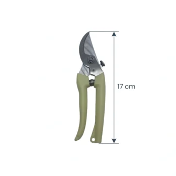 Gërshërë për krasitje 17 cm për bimë, degë të holla, lule dhe shkurre, me përdorim manual në kopsht.