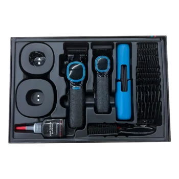 Set profesional V-886 me clipper dhe trimmer, motor Turbo deri në 9000 RPM, tehe qeramike me veshje DLC, bazë karikimi dhe aksesorë të shumtë