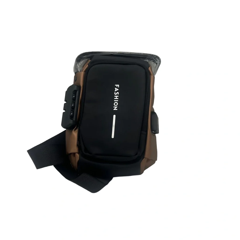 Çantë marsup me dalje USB për mbajtjen e telefonit, portofolit dhe sendeve personale