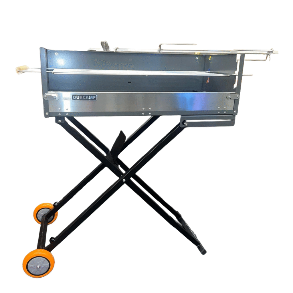 Zgare Metalike per Barbecue Portabel me Rrota 2033