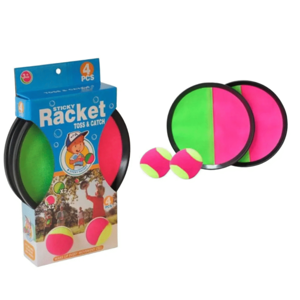 Set 2 Raketa Sportive Ngjitese dhe 2 Topa Botrong per Femije NO:321-70