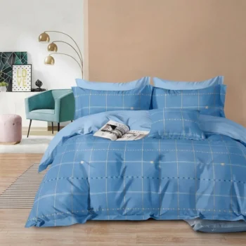 Set krevati me 3 pjesë në ngjyra dhe dizajne të ndryshme, me çarçaf 200x230 cm, këllëf jorgani 160x210 cm dhe këllëf jastëku 45x72 cm
