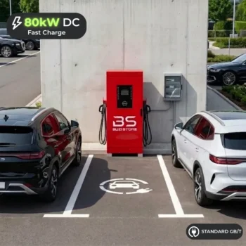 Karikues per makina elektrike me dy pistoleta me kapacitet dales 80kW (max)