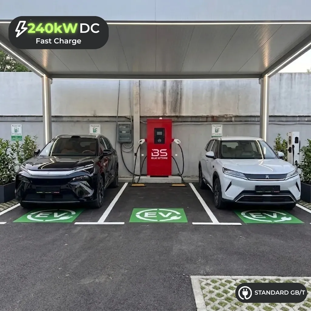 Stacion karikimi DC 240 kW për makina elektrike me dy pistoleta GB/T