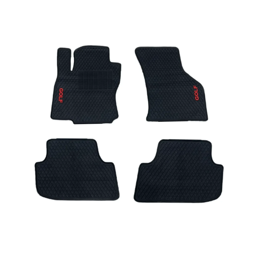 Set tapetash gome të përshtatura për Volkswagen Golf 7 2015, me mbrojtje ndaj ujit, baltës dhe papastërtive në dyshemenë e makinës