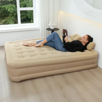 Dyshek ajri dopio prej materiali PVC rezistent, me përmasa 200 × 150 × 40 cm dhe kapacitet mbajtës deri në 200 kg.